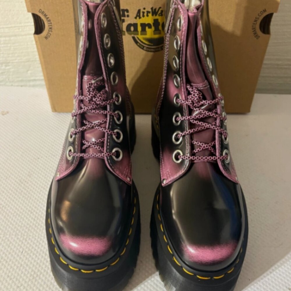 JADON MAX DISTRESSED LEATHER PLATFORMS IN FONDANT PINK MSRP$300 Vibrant& Unique - Picture 15 of 16